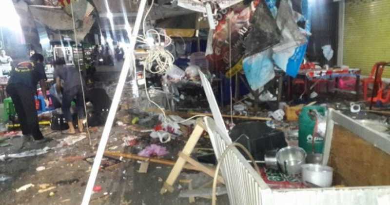 เหตุระเบิด!!! กลางตลาดโต้รุ่ง เทศบาลเมืองปัตตานี